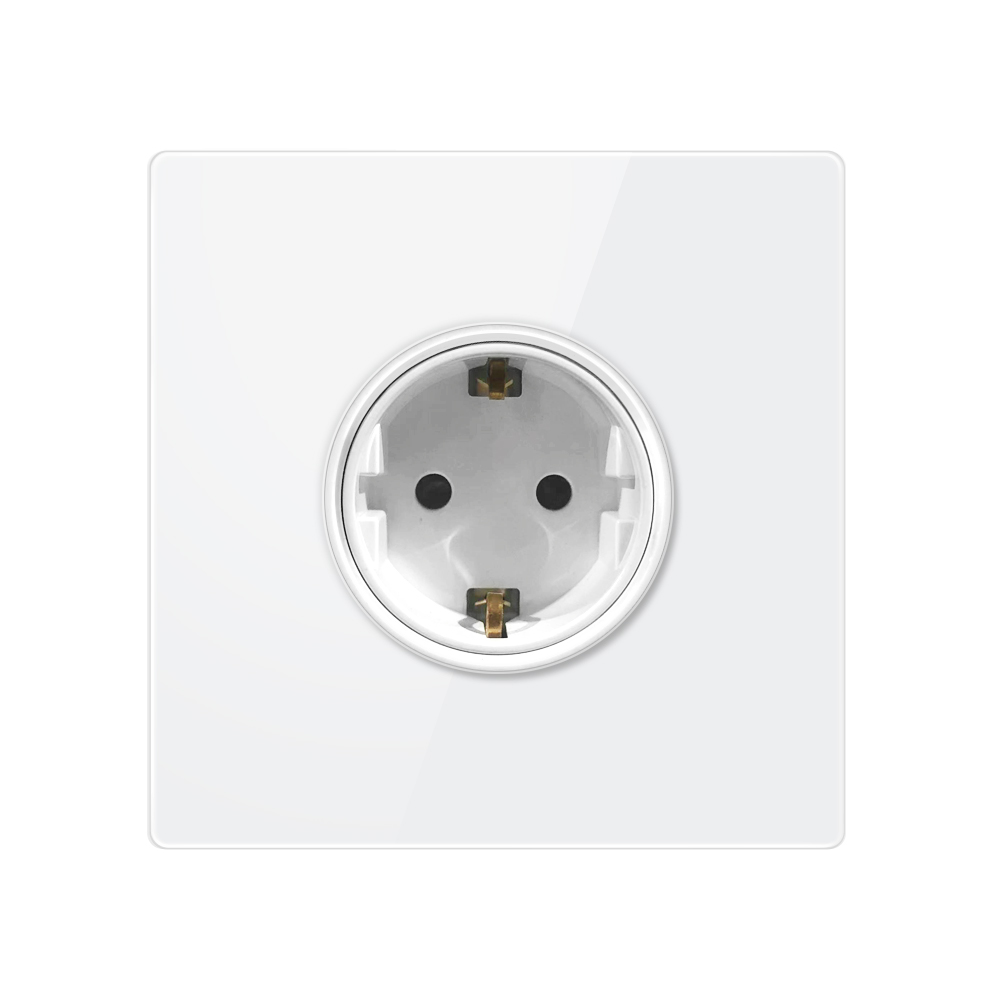 Tempered Glass Socket-YTG German socket-White